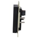 MDT BE-TAL55T106.A1 KNX Taster Light 55 1-fach RGBW Temperatursensor Schwarz matt Jalousie