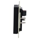 MDT BE-TAL55T206.A1 KNX Taster Light 55 2-fach RGBW Temperatursensor Schwarz matt Jalousie