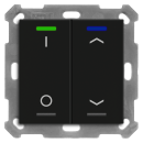 MDT BE-TAL55T206.D1 KNX Taster Light 55 2-fach RGBW Temperatursensor Schwarz matt