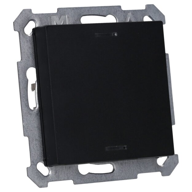 MDT BE-TAL550106.01 KNX Taster Light 55 1-fach RGBW Schwarz matt Neutral