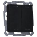 MDT BE-TAL550206.01 KNX Taster Light 55 2-fach RGBW Schwarz matt Neutral