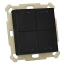 MDT BE-TAL550406.01 KNX Taster Light 55 4-fach RGBW Schwarz matt Neutral