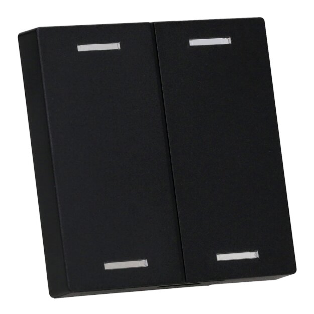 MDT BE-TAL55W206.01 MDT Wippe für KNX Taster Light 55 2-fach Schwarz matt Neutral