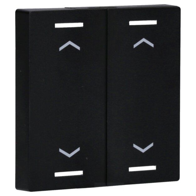 MDT BE-TAL55W206.A1 MDT Wippe für KNX Taster Light 55 2-fach Schwarz matt Jalousie