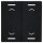 MDT BE-TAL55W206.A1 MDT Wippe für KNX Taster Light 55 2-fach Schwarz matt Jalousie