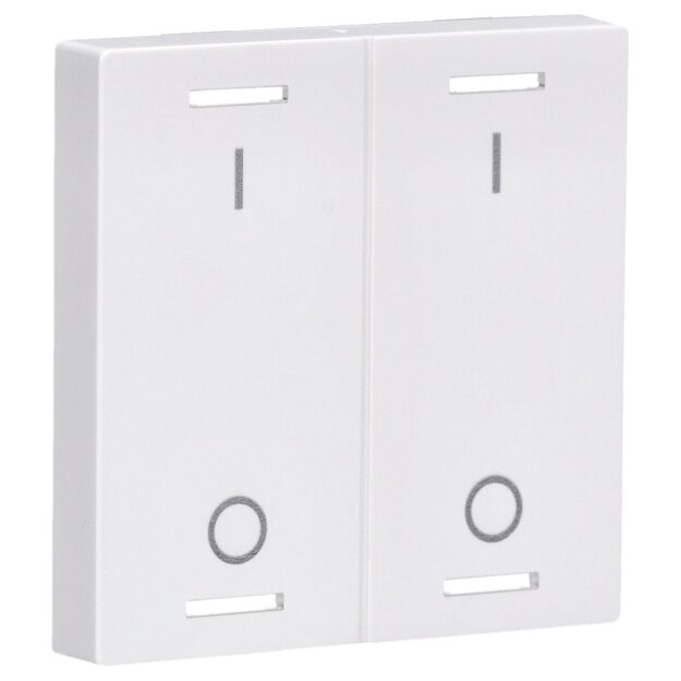 MDT BE-TAL55W202.B1 MDT Wippe für KNX Taster Light 55 2-fach Reinweiß glänzend Schalten