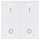 MDT BE-TAL55W202.B1 MDT Wippe für KNX Taster Light 55 2-fach Reinweiß glänzend Schalten