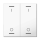 MDT BE-TAL63W204.B1 MDT Wippe für KNX Taster Light 63 2-fach Studioweiß glänzend Schalten