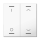 MDT BE-TAL63W204.D1 MDT Wippe für KNX Taster Light 63 2-fach Studioweiß glänzend Schalten_Jalousie