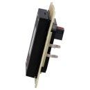MDT BE-TAS55T406.01 KNX Taster Smart 55 4-fach mit Farbdisplay und T-/F-Sensor Schwarz matt