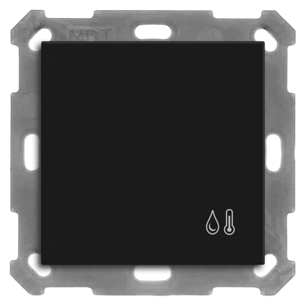 MDT SCN-TFS5506.01 KNX Raumtemperatur-/Feuchtesensor 55 Schwarz matt