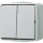 Jung 635W Doppel-Taster 10 AX 250 V ~ Aufputz
