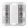 Jung A52921ST KNX Tastsensor-Modul Universal 2fach F 50 Serie A