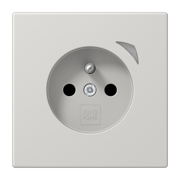 Jung BTLS1521FSLG JUNG HOME Steckdose Energy, französisch/belgisches System Farbe Lichtgrau Serie LS