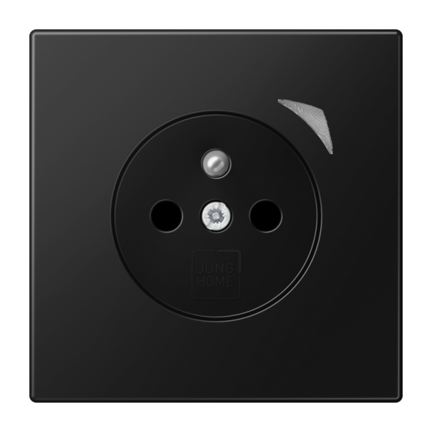 Jung BTLS1521FSSWM JUNG HOME Steckdose Energy, französisch/belgisches System Farbe Graphitschwarz Matt Serie LS