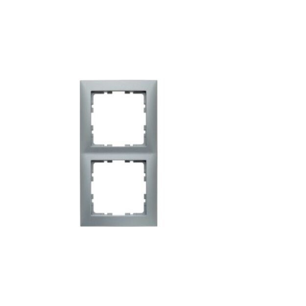 Berker 10129939 Rahmen 2fach S.1 alu matt