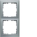 Berker 10129939 Rahmen 2fach S.1 alu matt