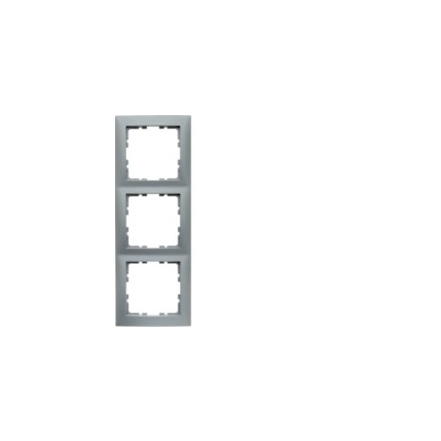 Berker 10139939 Rahmen 3fach S.1 aluminium matt
