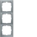 Berker 10139939 Rahmen 3fach S.1 aluminium matt