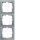 Berker 10139939 Rahmen 3fach S.1 aluminium matt