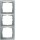 Berker 10139959 Rahmen 3fach senkrecht mit Beschriftungsfeld S.1 aluminium matt