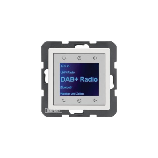 Berker 29846089 Radio Touch UP DAB+ Q.x polarweiss samt