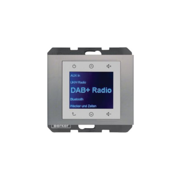 Berker 29847004 Radio Touch UP DAB+ K.x edelstahl