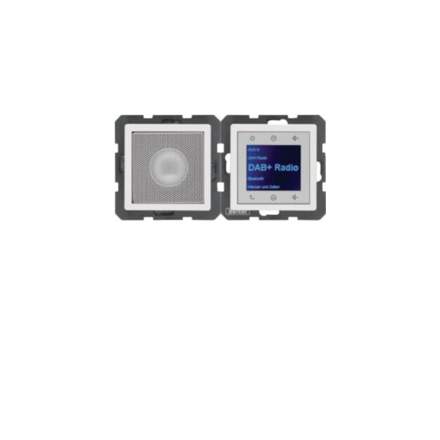Berker 30806089 Radio Touch mit Lautsprecher DAB+ Bluetooth Q.x polarweiss samt