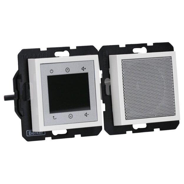 Berker 30808989 Radio Touch mit Lautsprecher DAB+ Bluetooth B.x polarweiss glänzend