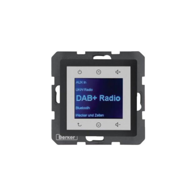 Berker 30846086 Radio Touch UP DAB+ Bluetooth Q.x anthrazit samt