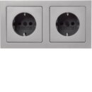 Berker 47206094 Steckdosen-Kombination SCHUKO 2fach mit...