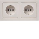 Berker 47206099 Steckdosen-Kombination SCHUKO 2fach mit...