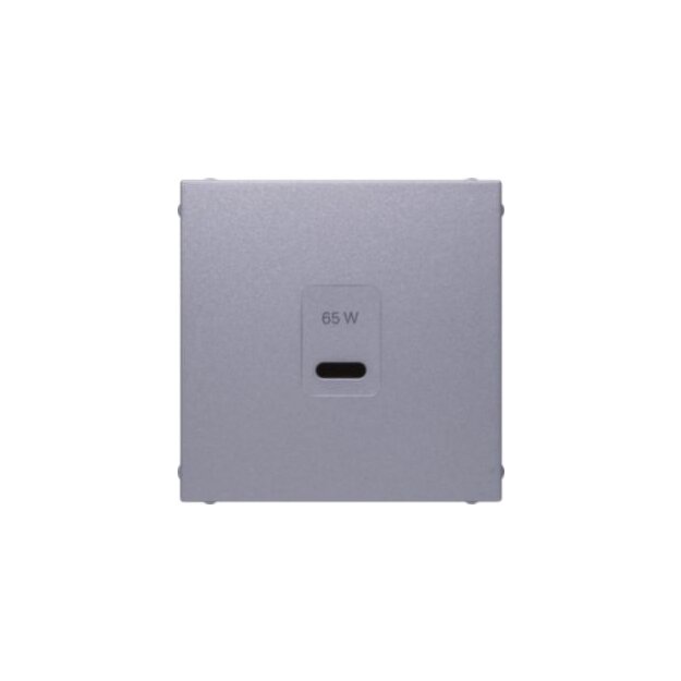 Berker 48601404 Zentralstück für USB B.x aluminium matt lackiert