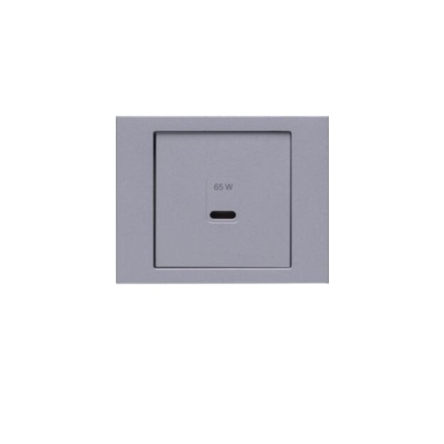 Berker 48607003 Zentralstück für USB K.x aluminium matt lackiert