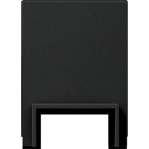 Gira 1068005 Adapter zur Leitungseinführung Kanal 13 x 25 mm K/P System 55 Schwarz matt