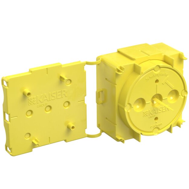Kaiser 1256-01 Betonbau Gerätedose Flat 45 für dünne Wände Tiefe 45 mm Einbauöffnung Ø 60 mm 1 teilig