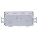 Kaiser 250 Kabelabzweigkasten IP55 mit Einführungen 4 x 12 mm 6 x 20 mm 89 x 42 x 37 mm grau RAL 7035
