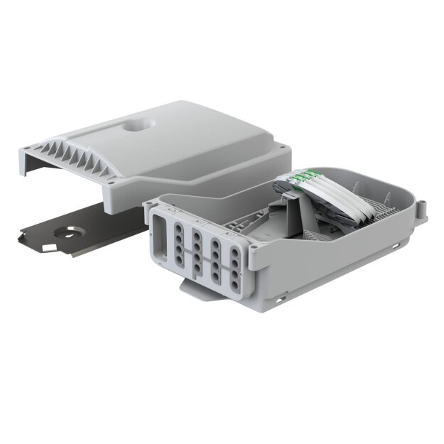 Kaiser 4240001 Gebäudeverteiler E3S Connect max 8 Kassetten E3S-LC/APC 16 Ausgänge