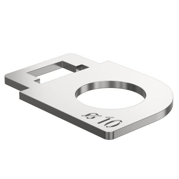 Kaiser 4265003 Kipplasche 10mm für Mikrorohre 10mm