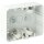 Kaiser AT1958 Steckbar Gehäuse-Basis AK2 Data/MK mit Montageclip für Kabelrinne 120x95x40 mm lichtgrau
