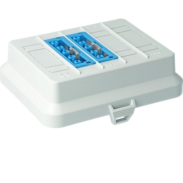 Kaiser AT7739 Steckbar Frontteil AK2 WAGO WINSTA MIDI out: 2x5pol DALI blau 125x100x42 mm lichtgrau