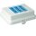 Kaiser AT7746 Steckbar Frontteil AK2 WAGO WINSTA MIDI out: 3x5pol DALI blau 125x100x42 mm lichtgrau
