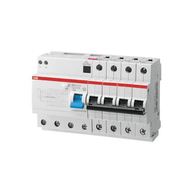 ABB Stotz S&J DS204A-C25/0,03 FI/LS-Kombination 6kA,4P,Typ A,C 25A,30mA
