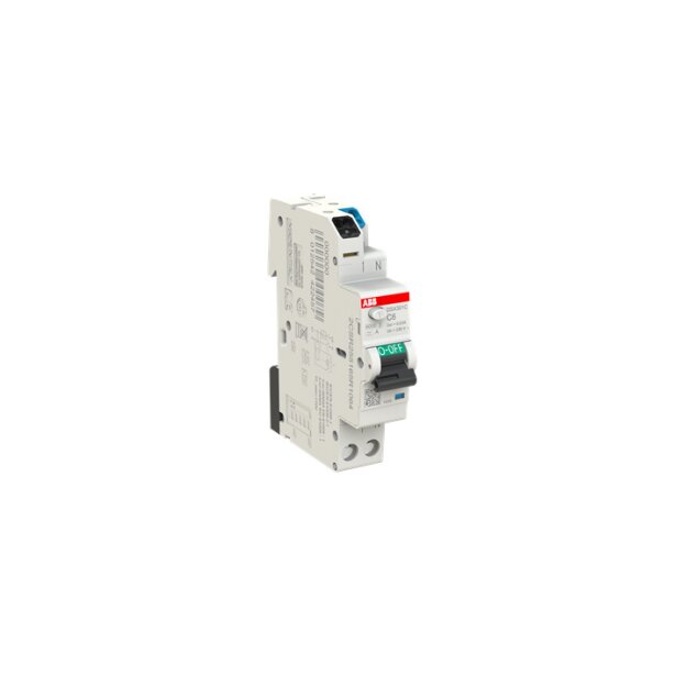 ABB DSX301C C6 A30 FI/LS-Schalter 1 TE 6kA, 1P+N, Typ A, C6, 30mA FlexLine Push-in Technologie 2CSR255165R1064