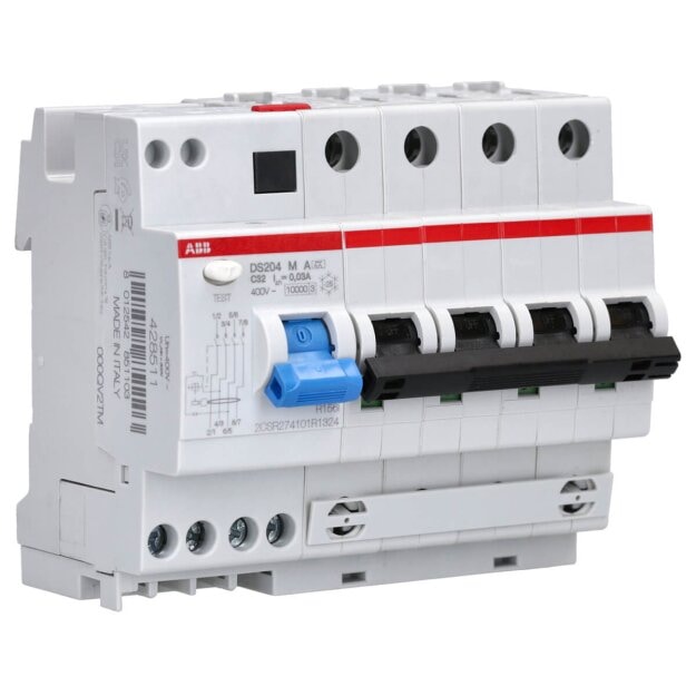 ABB Stotz S&J DS204MA-C32/0,03 FI/LS-Kombination 10kA,4P,Typ A,C 32A,30mA