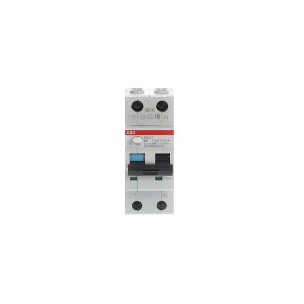 ABB Stotz S&J DS201A-B6/0,03 FI/LS-Schalter 6kA, 1P+N, Typ A, B 6, 30mA