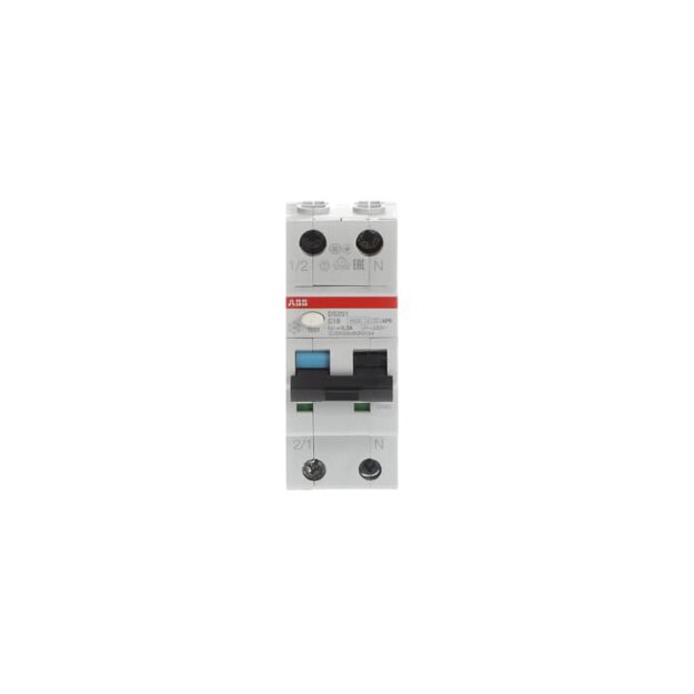 ABB Stotz S&J DS201A-C16/0,3AP-R FI/LS-Schalter 6kA, 1P+N, Typ A, C 16, 300mA, kurzzeitv.