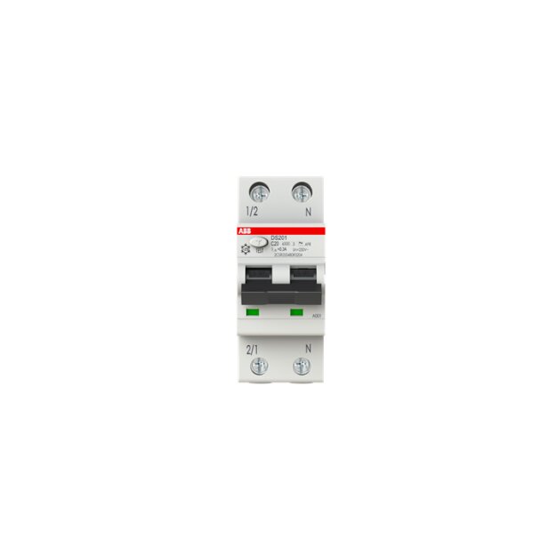 ABB Stotz S&J DS201A-C20/0,3AP-R FI/LS-Schalter 6kA, 1P+N, Typ A, C 20, 300mA, kurzzeitv.