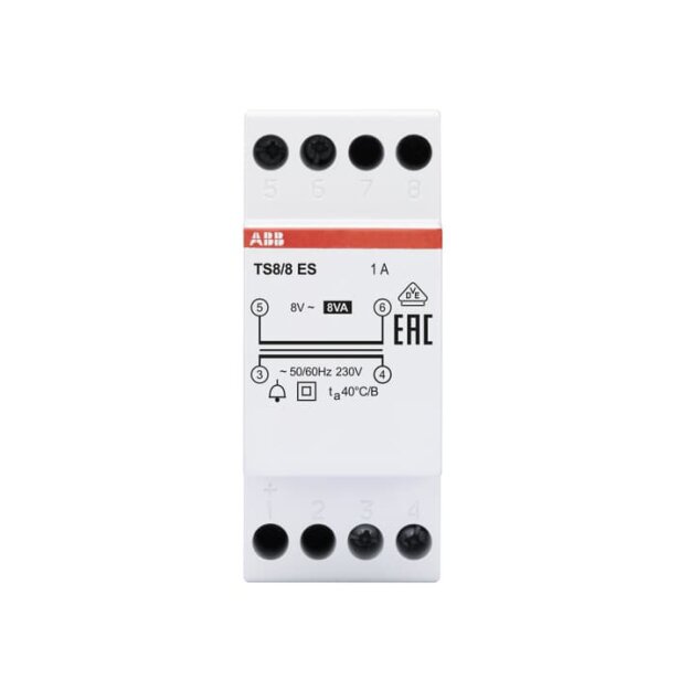 ABB Stotz S&J TS 8/8 ES Klingeltransformator 8VA, 8VAC, Energy Saving