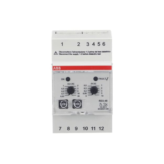 ABB Stotz S&J RD3-48 Differenzstromrelais 12-48 V AC/DC